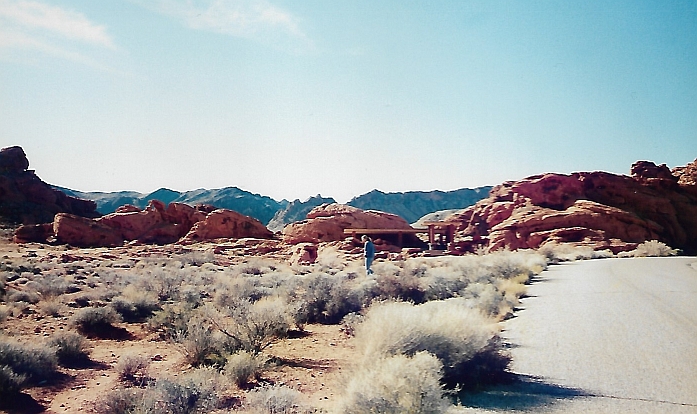 Valley of Fire red rocks street