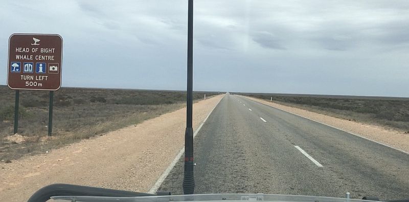 Head of Bight Road Sign on the treeless plain