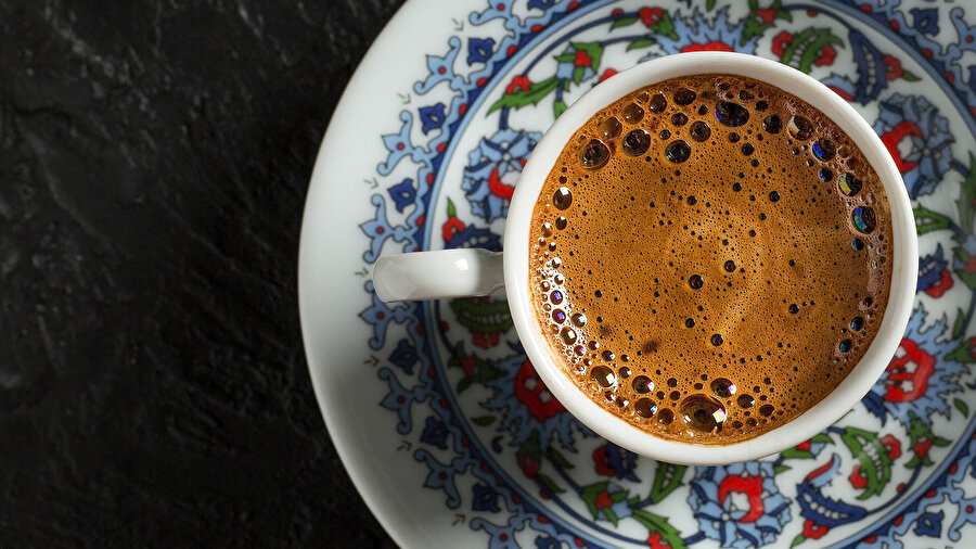 Coffee with a lot of foam is the best Turkish coffee