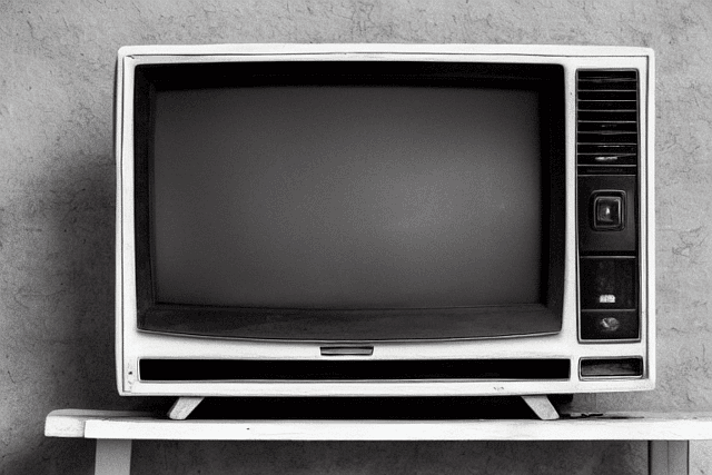 Schwarzweiß-TV-Empfang im dunklen Zeitalter